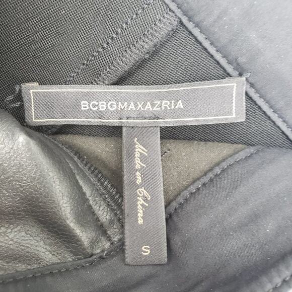 3/$25 BCBGMaxazria Faux Leather Leggings S High Rise Vegan Skinny Pants Ankle - Picture 2 of 11